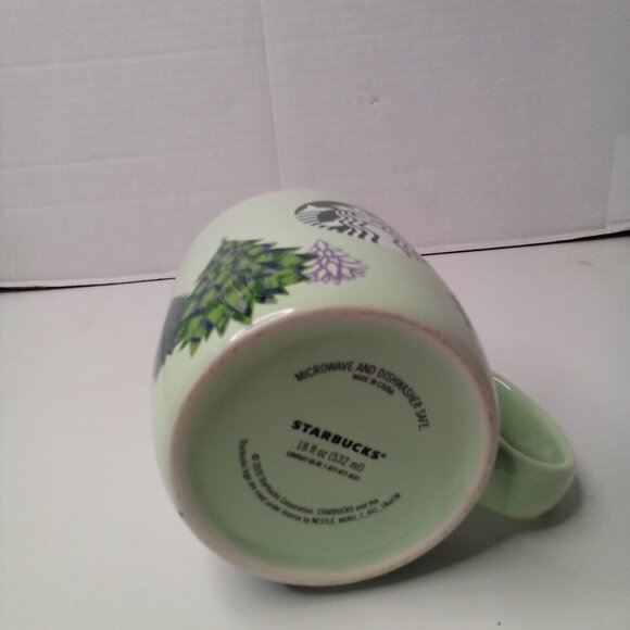 Starbucks Coffee Mug Christmas 2020 Pine Trees Green 18 OZ - Picture 10 of 10
